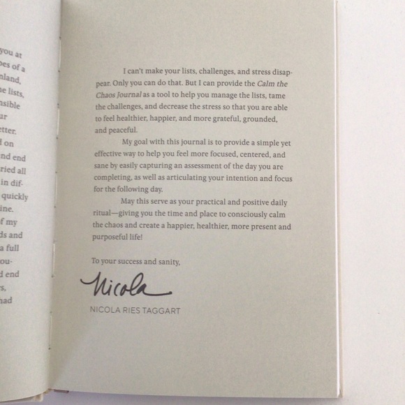 CHRONICLE BOOKS CALM THE CHAOS DAILY JOURNAL NWT - Picture 11 of 16